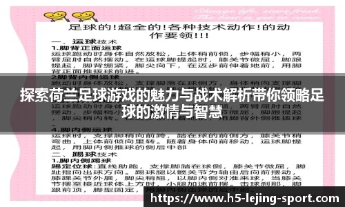 探索荷兰足球游戏的魅力与战术解析带你领略足球的激情与智慧